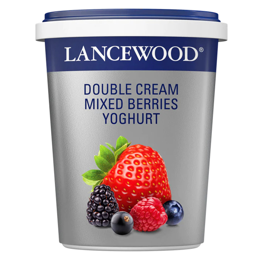 Buy Lancewood Double Cream Mixed Berries Yoghurt 500g Online