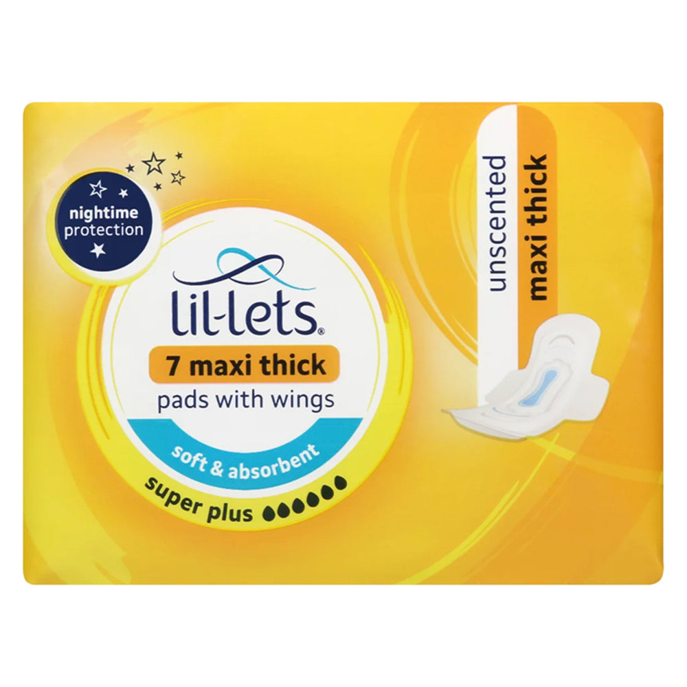 Buy Lil-Lets Maxi Thick Pads Super Plus Unscented 7 Online