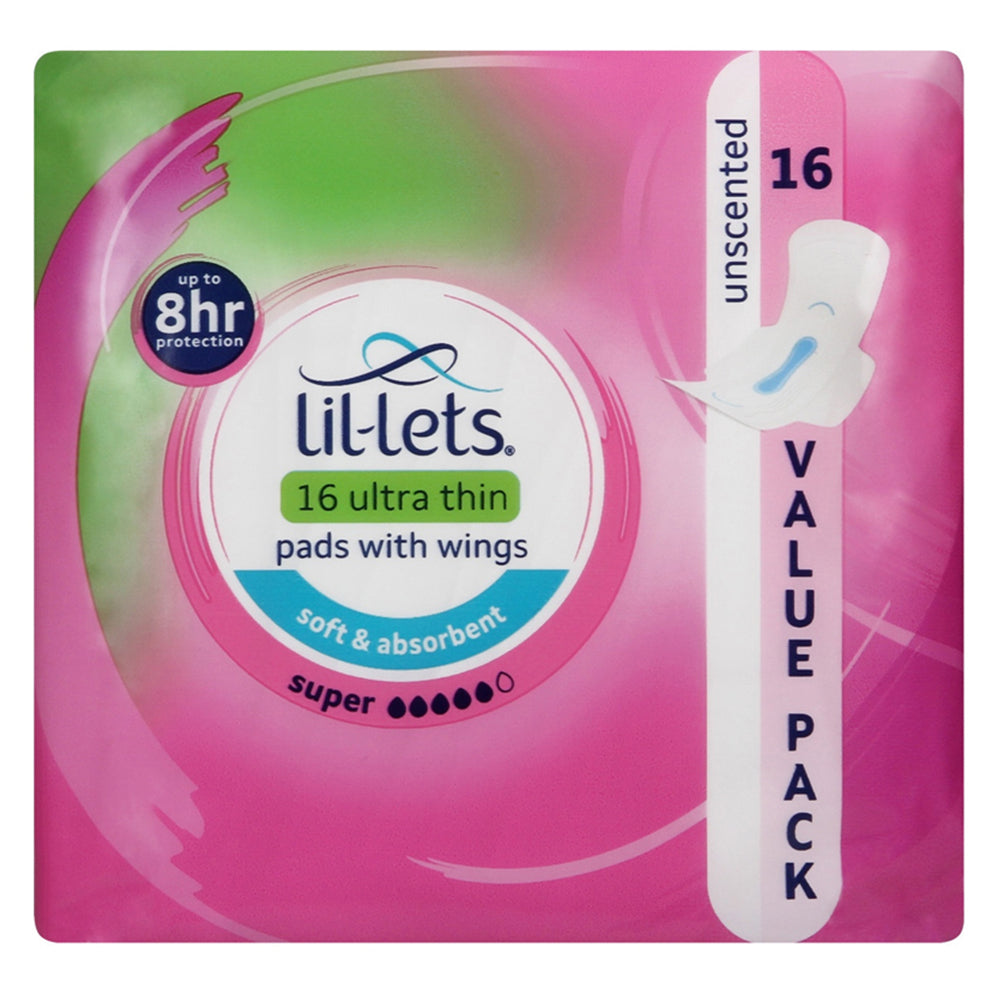 Buy Lil-Lets Ultra Thin Pads Super Unscented 16 Online