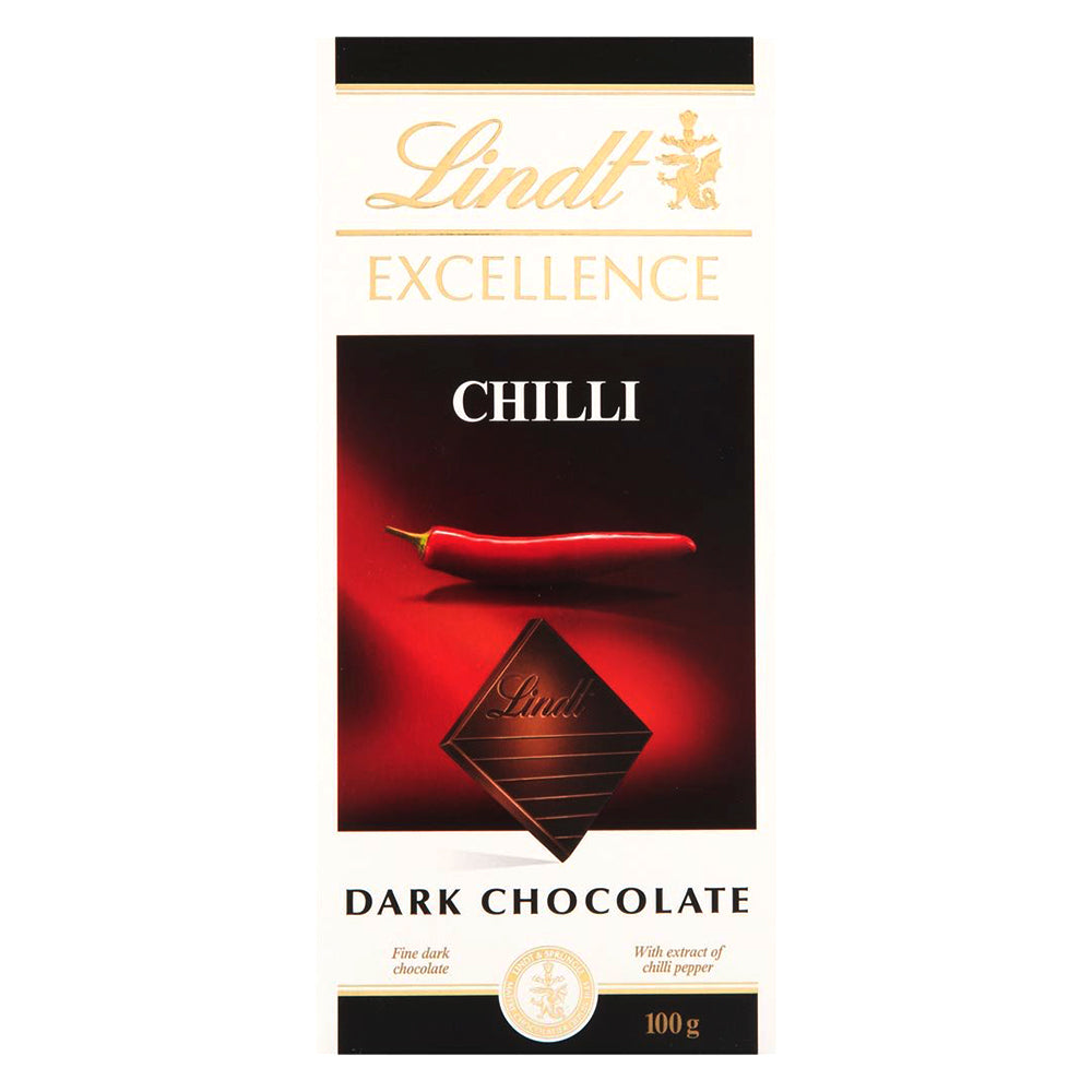 Buy Lindt Excellence Chilli Dark Chocolate 100g Online