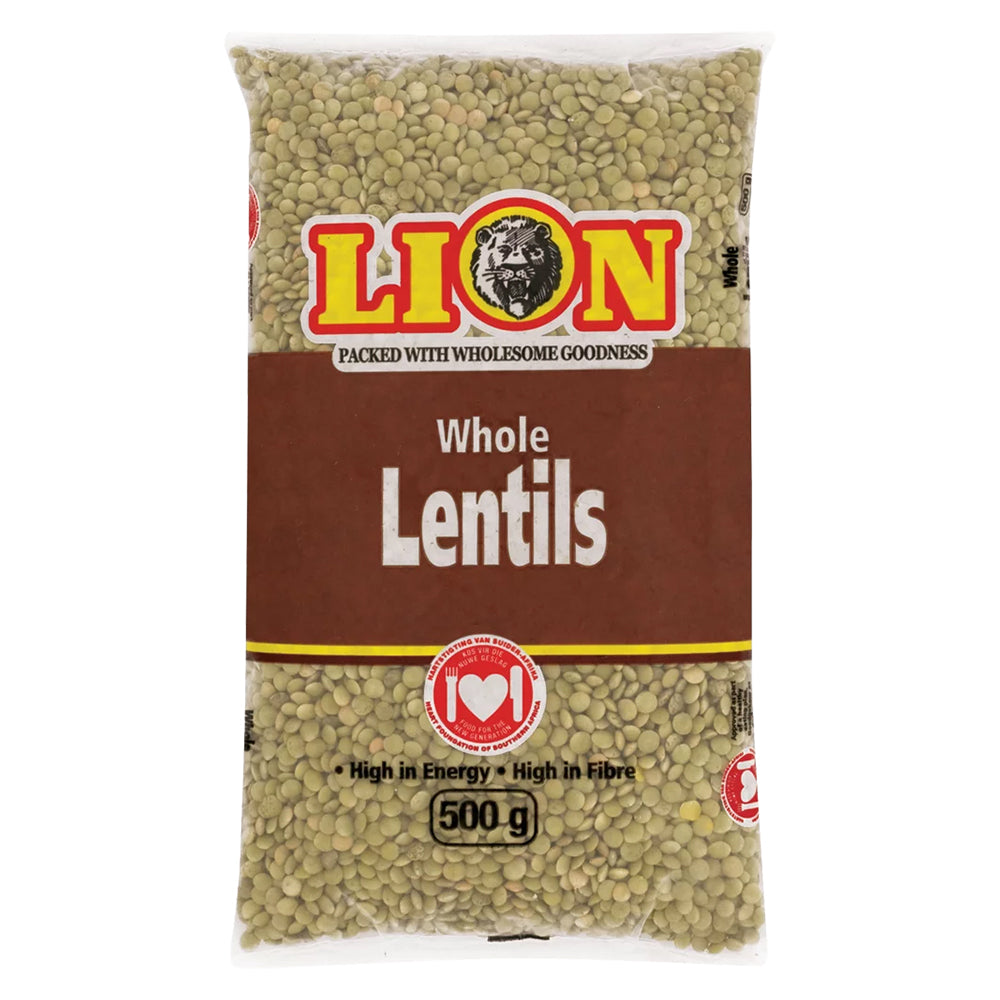 Buy Lion Whole Brown Lentils 500g Online
