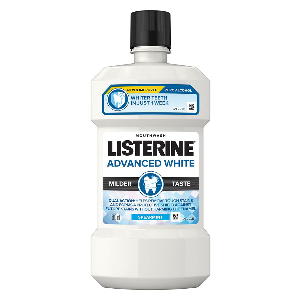 Buy Listerine Advanced White Mouthwash 500ml Online