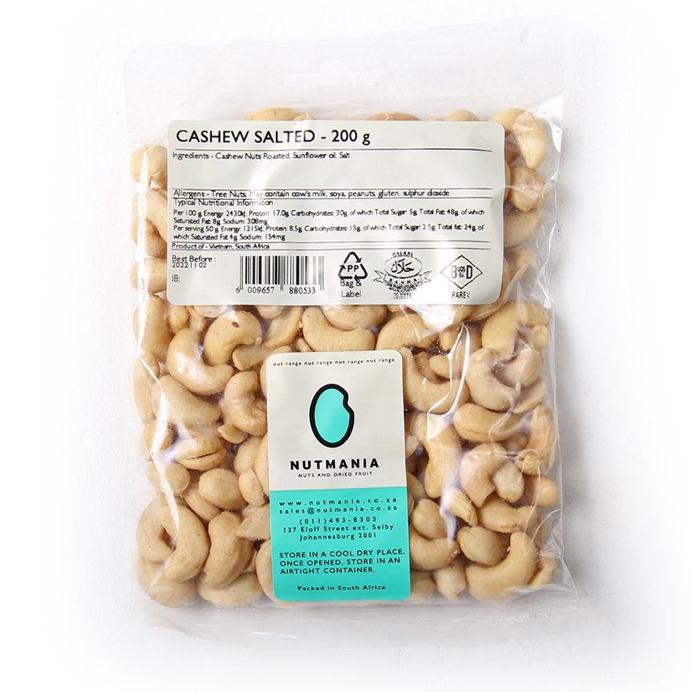 Buy Nutmania Cashew Nuts Salted - 200g Online