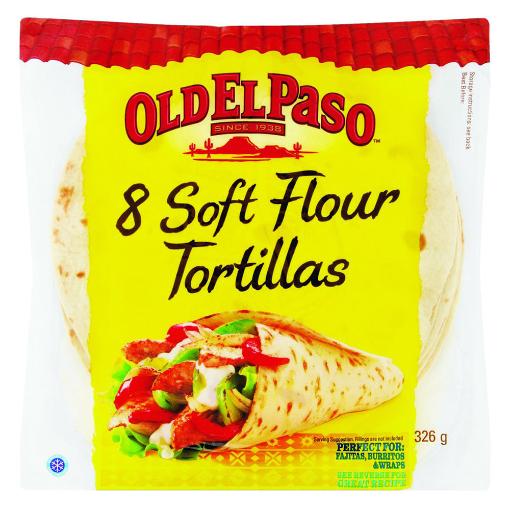 Buy Old El Paso Soft Flour Tortillas 8 Pack Online