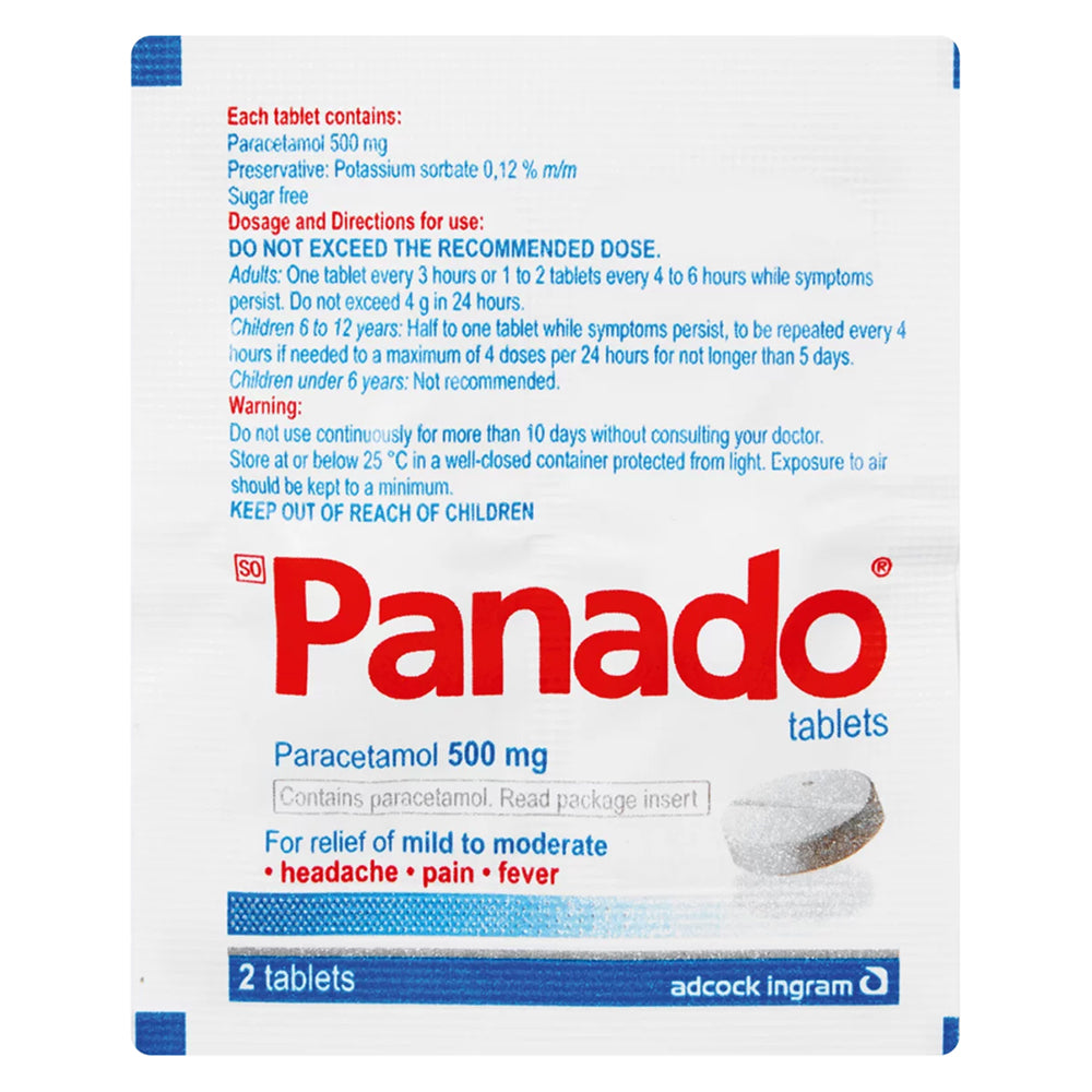 Buy Panado Headache Tablets 2 Tablet Sachet Online