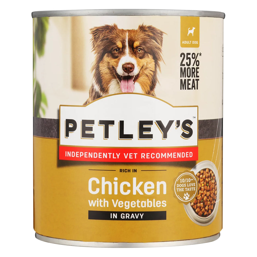 Petley's Dog Food - Chicken Veg & Gravy 775g