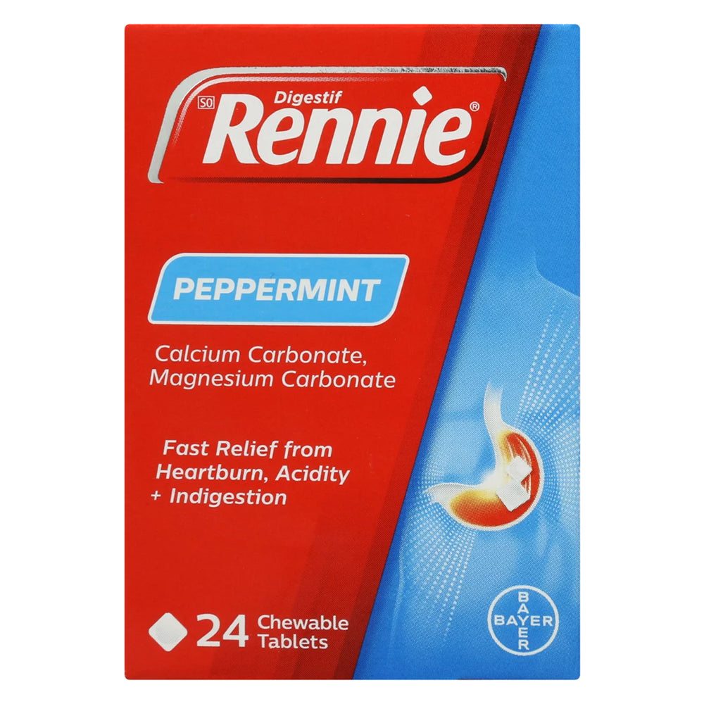 Buy Rennie Digestif Peppermint Tablets 24 Pack Online