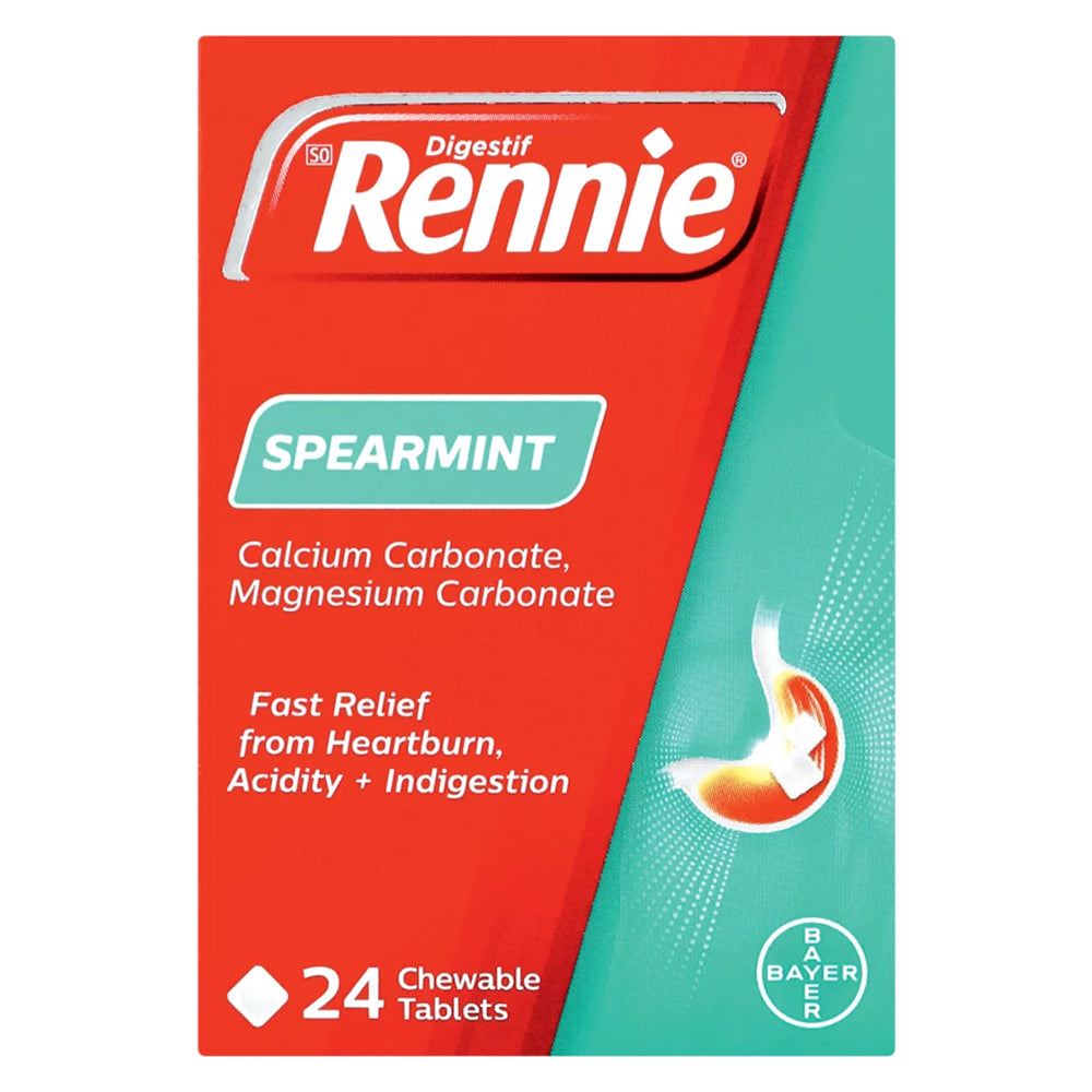 Buy Rennie Tablets Spearmint 24s Online