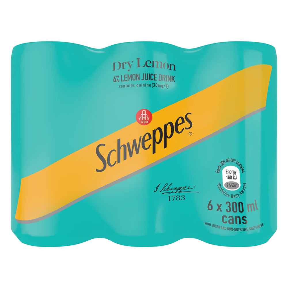 Buy Schweppes Dry Lemon 200ml 6 Pack Online