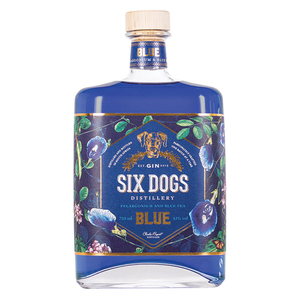 Buy Six Dogs Blue Gin 750ml Online