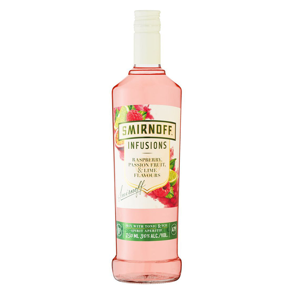 Buy Smirnoff Infusions Raspberry, Passion Fruit & Lime 750ml Online