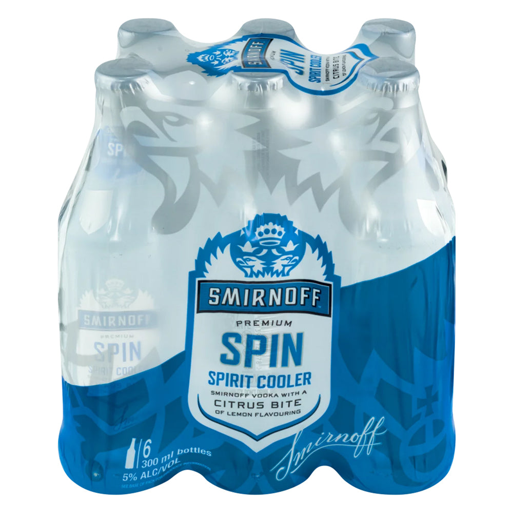 Buy Smirnoff Spin 300ml Bottle 6 Pack Online