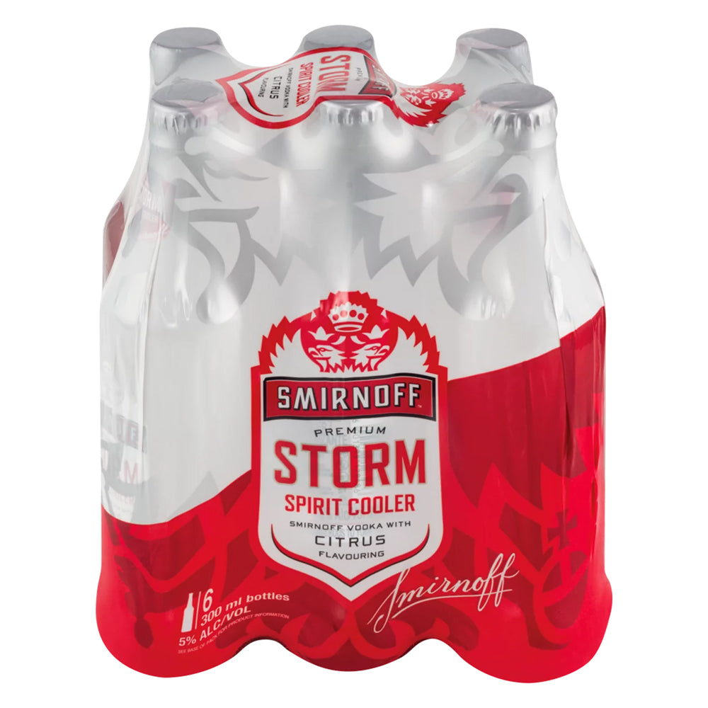 Buy Smirnoff Storm 300ml Bottle 6 Pack Online