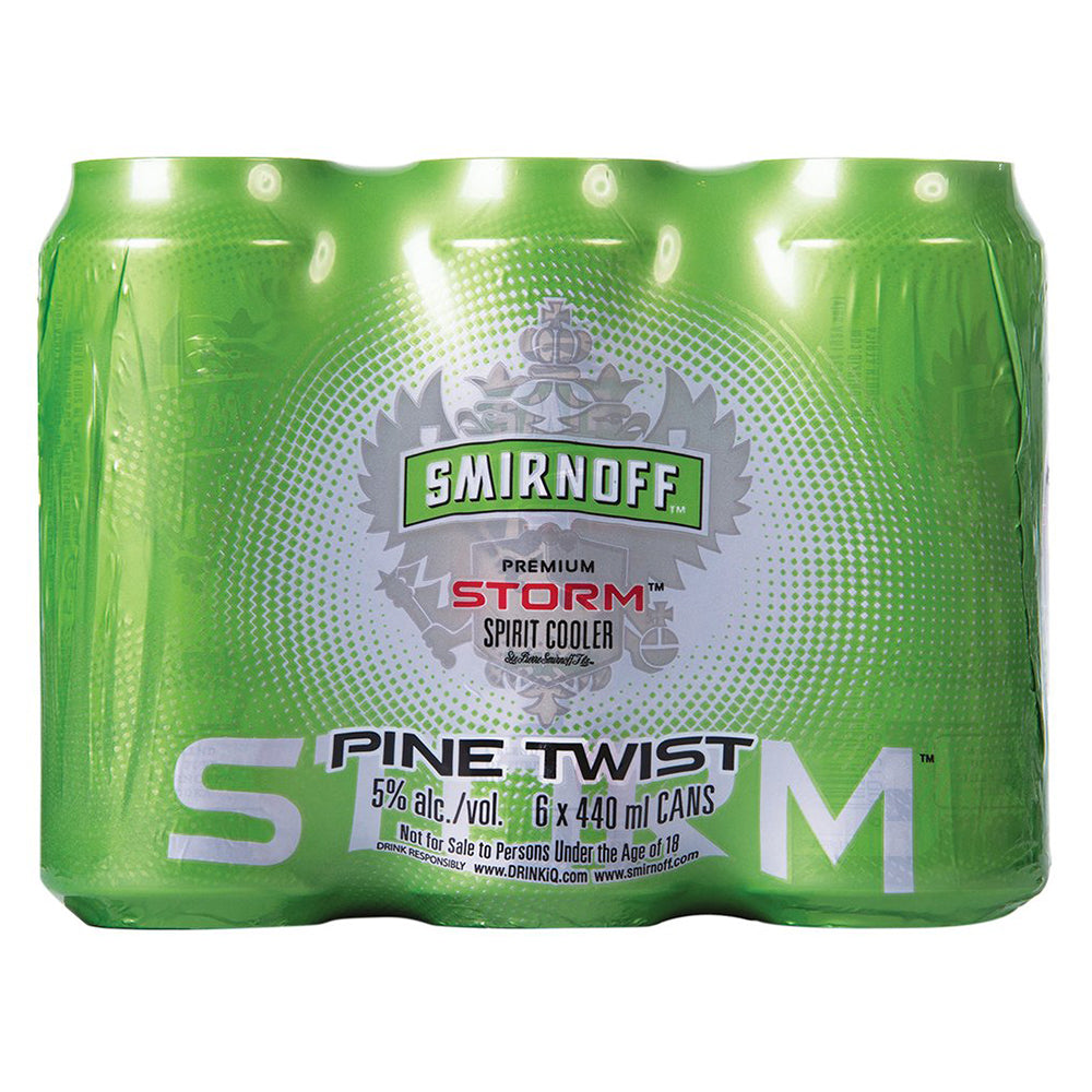 Buy Smirnoff Storm Pine Twist 440ml Can 6 Pack Online
