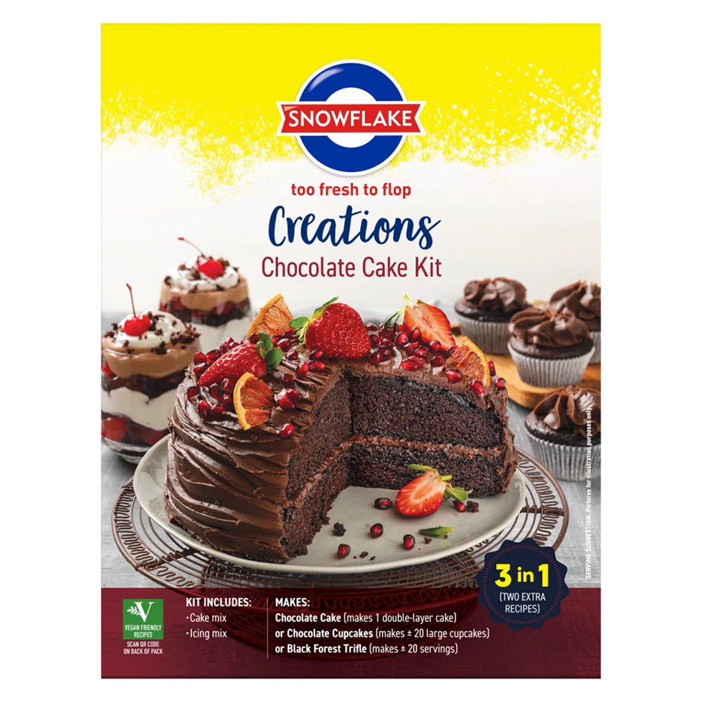Buy Snowflake Creations Chocolate Cake Kit 800g Online