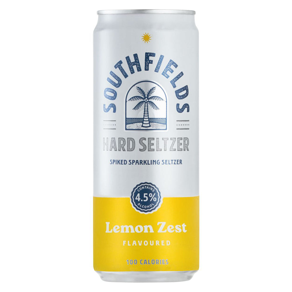 Southfields Hard Seltzer Lemon Can 330ml 4 Pack