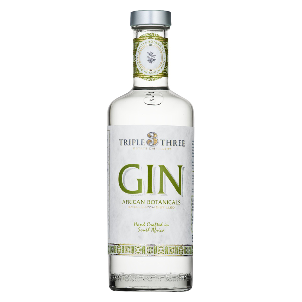 Buy Triple Three Gin African Botanicals 500ml Online