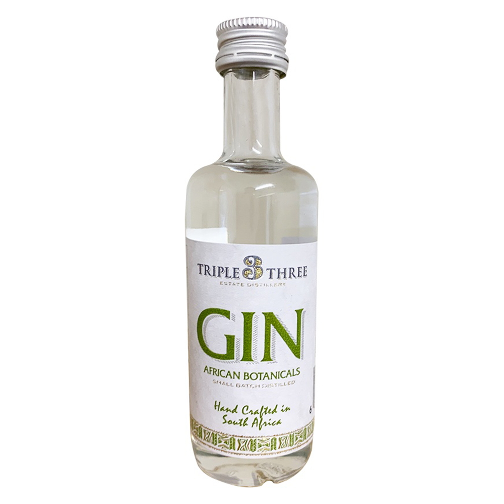 Buy Triple Three Gin African Botanicals Mini 50ml Online