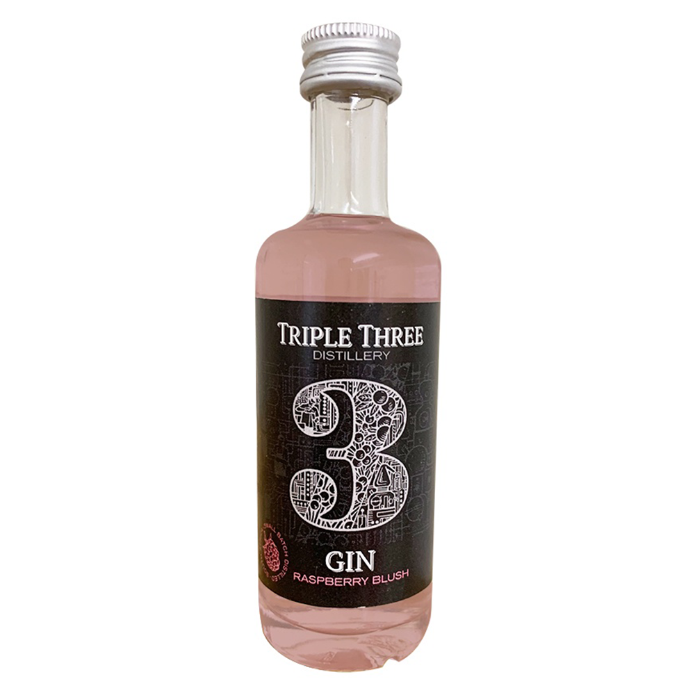 Buy Triple Three Gin Raspberry Blush Mini 50ml Online