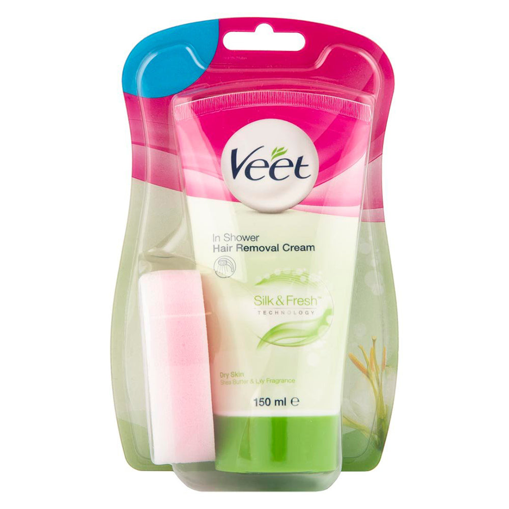 Buy Veet In Shower Hair Removal Cream Dry Skin 150ml Online