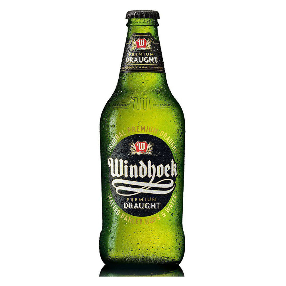 Windhoek Draught Beer 440ml Bottle - Case