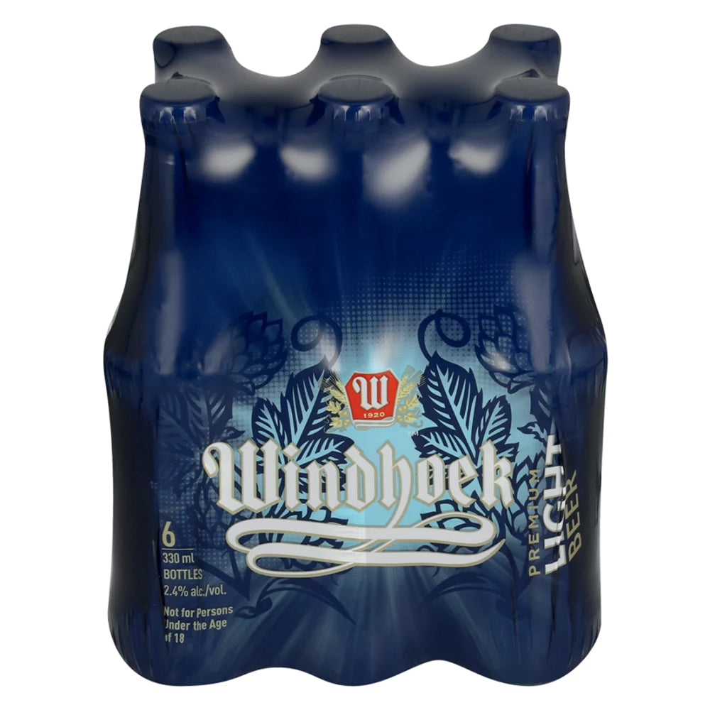 Buy Windhoek Light Beer 330ml Bottle 6 Pack Online